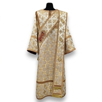 Ensemble de vêtements liturgiques orthodoxes pour diacône, broderie dorée, Sticharion Orarion, vêtements d'église, pour prêtre chrétien, hiver/été