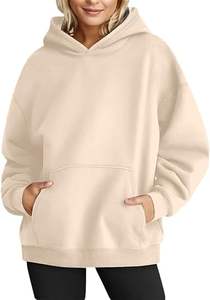 Sweat à capuche surdimensionné à manches longues pour femmes Vente en gros OEM Pull Sweat Design personnalisé polaire Streetwear Fourniture d'usine - Product Image 4