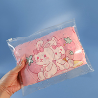 Sac de rangement pour maillots de bain en PVC transparent prêt à être expédié, sac à fermeture éclair en PVC, organisateur de voyage pour la plage, les sports nautiques, les maillots de bain, les bikinis, sac d'emballage