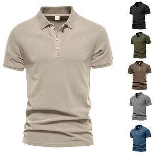 Grossiste en vêtements de sport pour hommes, t-shirt décontracté en tricot 100% coton, à séchage rapide, manches courtes, golf, design personnalisé - Product Image 5