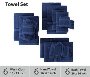 ผ้าขนหนูอาบน้ำผ้าฝ้ายแท้ 100% ขายส่ง แห้งเร็ว เป็นมิตรกับสิ่งแวดล้อม พิมพ์ลาย สีพื้น คุณภาพสูง ราคาถูก - Product Image 4