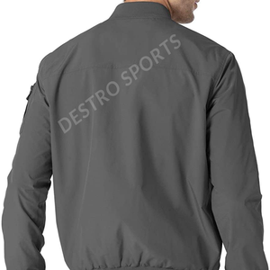 Al Aire Libre de invierno chaquetas de bombardero transpirable de manga larga con cremallera de nylon chaqueta de bombardero de diseño de logotipo personalizado de talla grande - Product Image 4