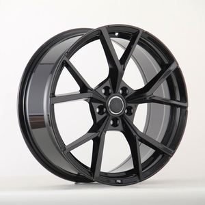Carnox Prix Spécial Jantes Forgées Personnalisées 5X112 17 Pouces 7.5J Jantes en Alliage Noir Brillant pour VW Golf R TI <span class=keywords><strong>Touran</strong></span> Polo BMW X5 - Product Image 1