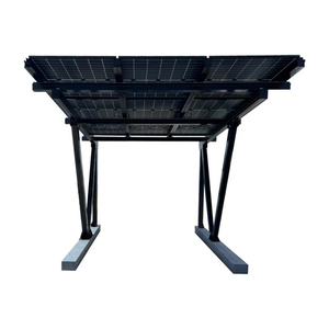 Carport Solaire en Aluminium – incluant 9 Modules PV Full Black, anthracite, 4kWp - Product Image 1