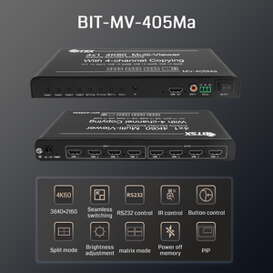 4K60 4*5 비디오 월 프로세서 BIT-MV-405Ma 멀티 스크린 컨트롤러 PIP 밝기 조정 <span class=keywords><strong>HDMI</strong></span> 매트릭스 멀티 뷰어 - Product Image 4