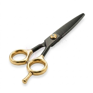 Tijeras de Peluquería Profesionales de 6 Pulgadas, Acero Inoxidable, Mango Negro y Dorado, Tijeras para Cortar Cabello en Salón - Product Image 6