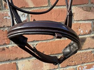 Nueva brida enrollada marrón de tamaño completo con banda de nariz patentada - Product Image 5