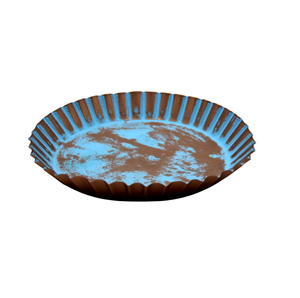 Plato redondo de hierro para servir, Platos y platos de diseño moderno de cobre Bjarne para decoración de utensilios de cocina y hogar - Product Image 2