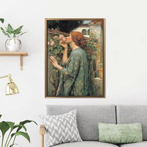 Printed Canvas Artwork of John William Waterhouse's Masterpiece for Elegant Bedroom Decor,Gold <b>Framed</b> - Product Image 1