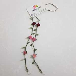 İğne oyasıçiçek gözlük İpi MOR-pembe ชิ้นส่วนแว่นตาที่มีสีสัน - Product Image 1
