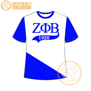 T-shirt pour femmes Zeta Phi Beta personnalisé en gros vêtements de sororité t-shirts en coton vêtements de fraternité pour femmes plus fines - Product Image 1