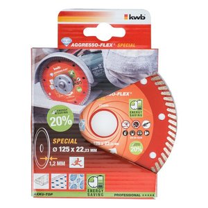 Accessoire pour meuleuse diamantée KWB, disque diamanté 125 mm, produit spécial 724540 - Product Image 1