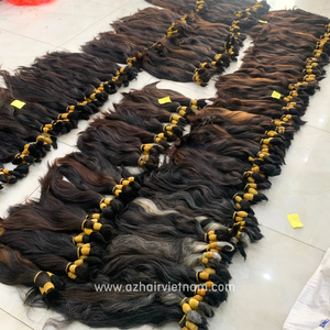 Cheveux bruts vietnamiens à cuticule alignée en vrac avec un seul donneur pour une utilisation directe ou un blanchiment de couleur claire - Product Image 6