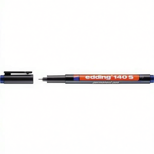 Rotulador Edding 140 S Azul, Punta Ancha de 0.3mm, No Resistente a la Humedad - Product Image 2