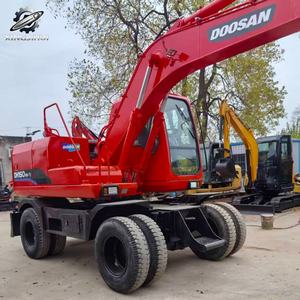 Excavadora de Ruedas Usada Doosan DH150, 13 Toneladas, Cucharón de 0.57m³, Marca Coreana Original, Excavadora de Construcción Mediana, Pocas Horas, Certificación CE - Product Image 3