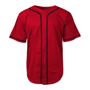 Maillot de baseball léger en polyester doux de haute qualité personnalisable pour les équipes Kit chemise personnalisé adulte évacuation de l'humidité - Product Image 1