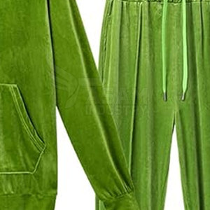 Chándal de terciopelo de primera calidad, estilo único, logotipo personalizado, a la moda, precio de fábrica, chándales de terciopelo para hombre - Product Image 6