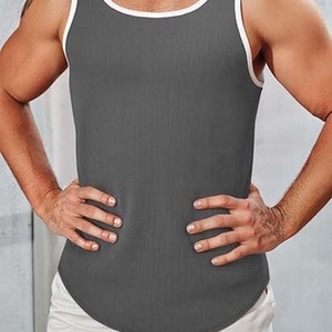 Custom <b>Men</b> Breathable Casual Quick Dry Regular Fit Sleeveless Muscle Tank Top Workout <b>Gym</b> Fitness <b>Vest</b> - Product Image 4