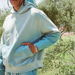 Sweatshirts d'hiver à fermeture éclair complète pour hommes sweat à capuche à fermeture éclair personnalisé 100% polyester coton éponge français délavé au soleil brodé à l'acide - Product Image 3