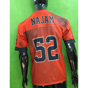 Camiseta de fútbol en blanco Hip Hop deportes malla práctica camiseta de fútbol Lisa camiseta de fútbol personalizada sublimación uniforme - Product Image 5