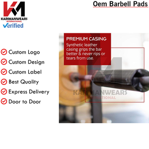 แผ่นรองบาร์เบลแบบปรับได้สำหรับออกกำลังกายในยิม แผ่นรองสะโพกสำหรับยกน้ำหนัก แผ่นรองสำหรับเดดลิฟท์ สควอท ฝึกซ้อม ป้องกันคอและไหล่ - Product Image 4