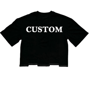Fabricante de camisetas de calidad superior Costura de contraste personalizada Costuras superpuestas Patchwork Camisetas de algodón hechas a medida Hombres - Product Image 6