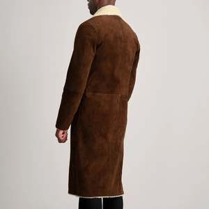 Kolby Brown <b>Men's</b> Suede <b>Shearling</b> <b>Coat</b> - Product Image 5