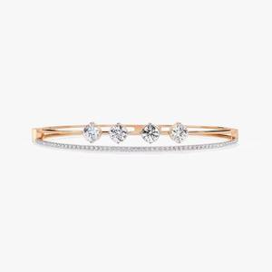Best Selling White/ Rose/ Yellow Gold Natural and Moissanite Diamond Bracelet Full of Diamond Fine Jewelry Diamond Bracelets - Product Image 6