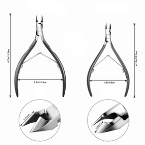 Coupe-ongles en acier inoxydable sur mesure, poignée antidérapante, outils de manucure et de pédicure pour les doigts - Product Image 4