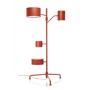 Lámpara de Pie LED Moderna Estilo Estatista, Base E26, Pantalla Amarilla para Dormitorio o Sala de Estar, Cuerpo de Acero Inoxidable, Disponible en Tamaño Pequeño - Product Image 4