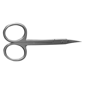 Kimbel Customized Logo Manicure Scissor Plasma Gold Finish Super Sharp Curved Stainless Steel Blade Smooth Cutting Right-<b>Handed</b> - Product Image 5