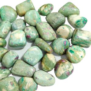 Wholesale High Grade <b>Loose</b> <b>Gemstones</b> Customised Natural Fuchsite Tumbled Cabochon Mixed Shape Jewelry Accessories Jewelry - Product Image 4