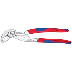 Alicates para bomba de agua Cobra de 250 mm, apertura de mandíbula de 46 mm, mangos multicomponentes cromados para pesca de KNIPEX - Product Image 3