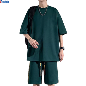 Nuevo Conjunto Deportivo Corto para Hombre, Tallas Grandes, Personalizable, Cómodo y Transpirable, Unisex, con Logotipo Personalizado, Pantalones Cortos de Algodón - Product Image 1