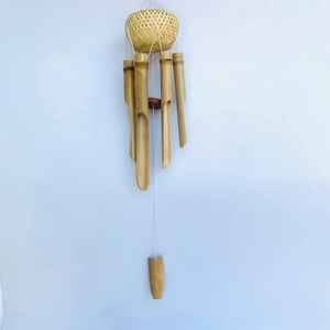 Carillón de viento de bambú ecológico: carillones de viento de bambú sostenibles de moda para hogares elegantes que elevan el bambú natural 100%, respetuoso con el medio ambiente - Product Image 4
