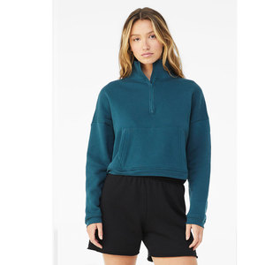 Bella + Canvas Ladies 'Sponge Fleece Half-Zip Pullover Sudadera Altantic mujer letra impresa, suelta Mujer media cremallera Sudadera con capucha - Product Image 5