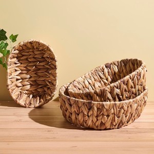 Cestas pequeñas para la organización del hogar, cesta de jacinto de agua tejida a mano, contenedor de almacenamiento al precio más bajo - Product Image 1