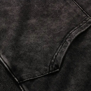 Sudadera con capucha lavada con ácido a precio al por mayor para hombre, Sudadera con capucha lavada con ácido para hombre de lujo con ajuste regular en blanco - Product Image 6