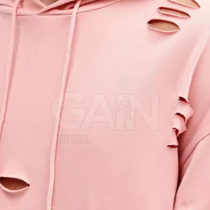 Survêtements de détresse pour hommes, de couleur unie, à prix de gros, survêtements de quantité minimale de commande bas pour hommes. - Product Image 4