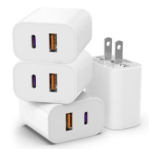 Cargador Rápido USB C de 20W, Adaptador QC 3.0 PD, Carga Rápida <span class=keywords><strong>para</strong></span> <span class=keywords><strong>iPhone</strong></span> 14 13 <span class=keywords><strong>12</strong></span> Pro Max iPad, Compatible con Xiaomi, Estándares AU/EU/US, 25A - Product Image 1