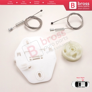 Kit de réparation de lève-vitre arrière droit BWR5106 pour Clio MK2 BB CB Thalia MK1 LB Symbol MK1 7700434304 - Product Image 2
