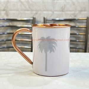 แก้วมัคทองแดงที่ทันสมัยและน่าสนใจสำหรับเครื่องดื่มค็อกเทลที่มีรายละเอียดงานฝีมือขัดเงาเรียบสำหรับการใช้งานระดับพรีเมียมโดย hho - Product Image 1