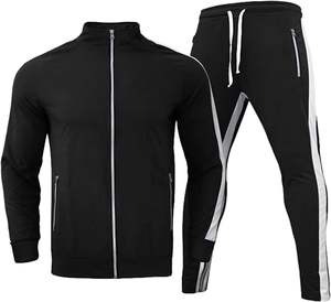ชุดกีฬาวิ่งออกกำลังกายกางเกงวอร์มและชุดมีฮู้ดชุดวอร์มชุดวิ่งชุดวอร์มธรรมดาชุดวอร์มสำหรับผู้ชายชุดวอร์มพร้อมชุดฝึกด้านข้าง - Product Image 2