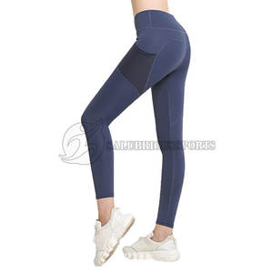 Ropa deportiva ligera para mujer, conjuntos de mallas de Yoga para Fitness, pantalones de secado rápido transpirables de cintura media con patrón sólido elástico en cuatro direcciones - Product Image 5
