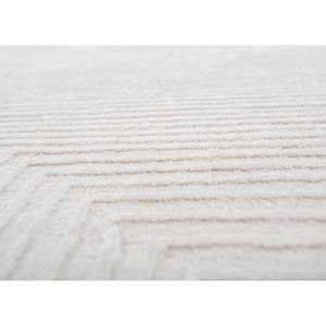 Alfombra Rectangular Abstracta de Lana y Seda de Bambú Tejida a Mano UnfoldBy Kavi Ivory de 10 mm para Sala de Estar, Pasillo y Hogar - Product Image 3