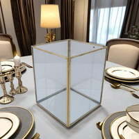 Lanterne carrée en verre pour bougie, support de bougie chauffe-plat fait main, décoration de Noël pour la maison – Offre Spéciale