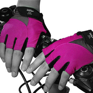 Gants de boxe et de cyclisme professionnels respirants à demi-doigts, design personnalisé, avec coussinets antidérapants, pour moto et vélo de route, en nylon et coton - Product Image 3