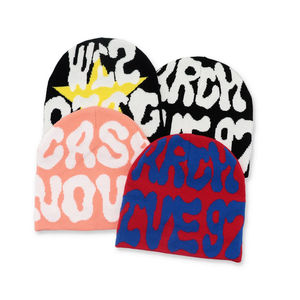 หมวกบีนนี่ผ้าฝ้าย 100% สำหรับผู้ใหญ่ แบบยูนิเซ็กซ์ คุณภาพสูง ดีไซน์สองด้าน พิมพ์ลายกราฟิก สไตล์สตรีท สามารถปรับแต่งได้ - Product Image 5