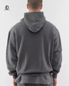 Jersey pesado de 500g para hombre, sudaderas con capucha de gran tamaño de algodón de alta calidad, patrón de impresión personalizado de lavado liso para invierno - Product Image 3