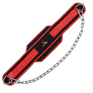 RC Fitness Wear Neoprene Adjustable Heavy Duty Anti-Slip Back Support Dip <b>Belt</b> for <b>Chain</b> Lifting Weightlifting - Product Image 6